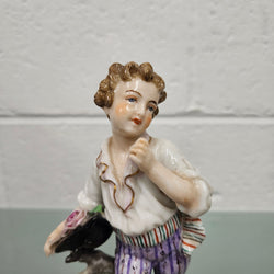 Frankenthal Hard Paste Boy Figurine | Antique & Vintage | Moonee Ponds Antiques | Australia Wide Delivery