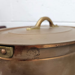 Antique Large Brass Handled & Copper Tin Lined Pot | Antique & Vintage | Moonee Ponds Antiques | Australia Wide Delivery