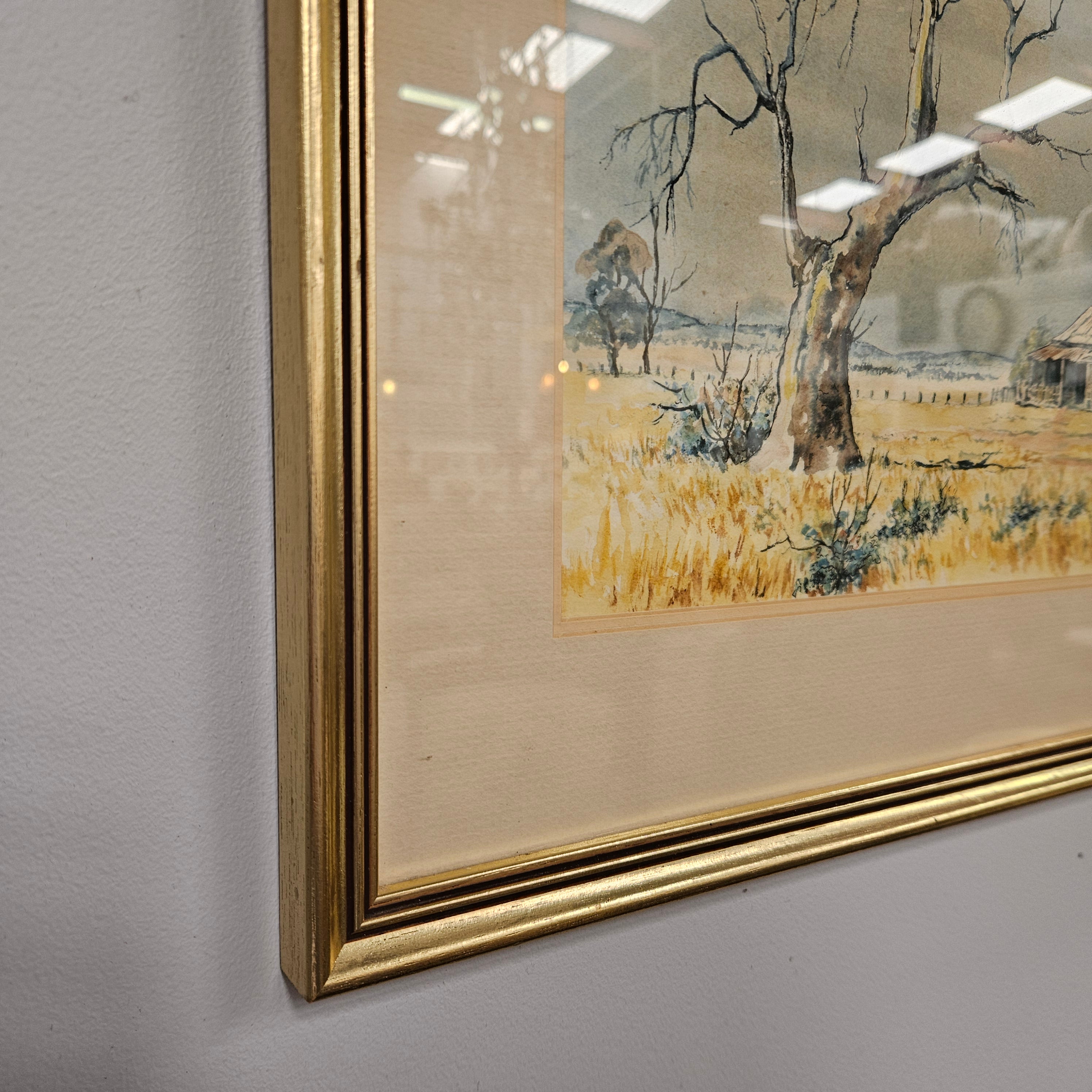 Watercolour Landscape Signed | Antique & Vintage | Moonee Ponds Antiques | Australia Wide