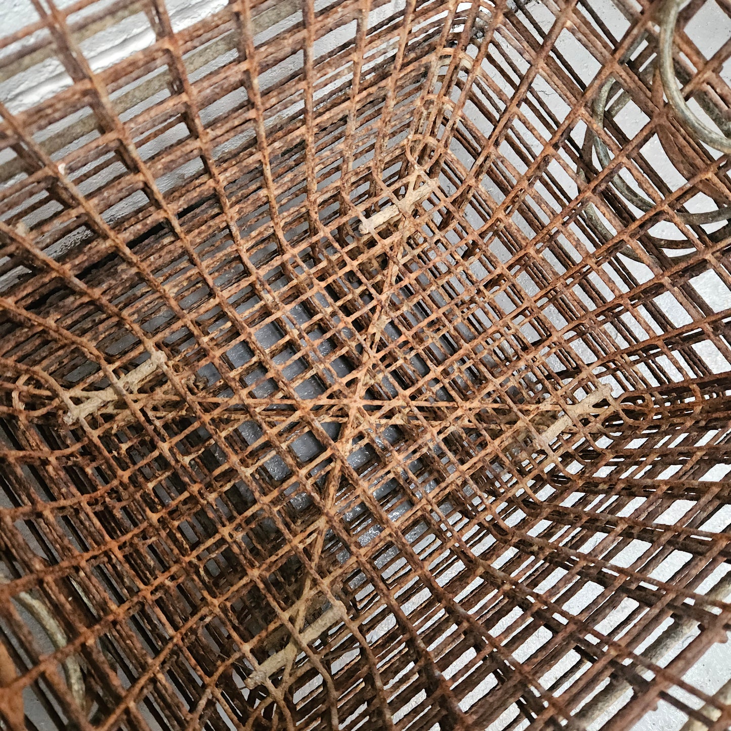 Antique Wire Baskets With Handles