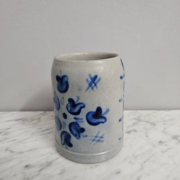 Antique Hand Decorated German Beer Stein