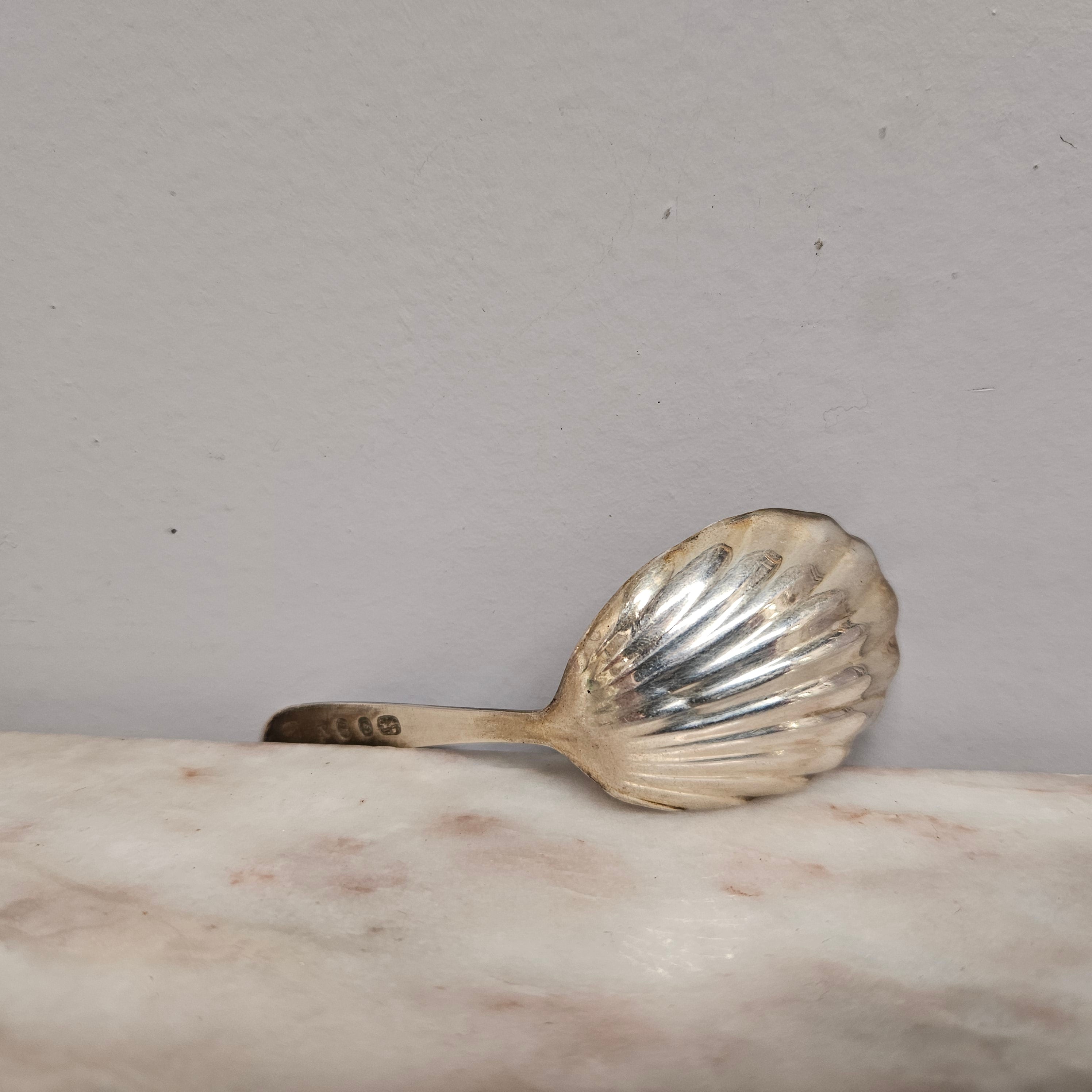 Georgian Tea Caddy Silver Spoon Circa: 1793 | Antique & Vintage | Moonee Ponds Antiques | Australia Wide