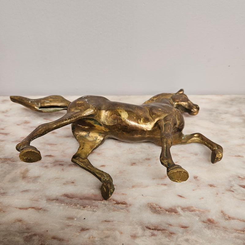 Vintage Bronze Prancing Horse