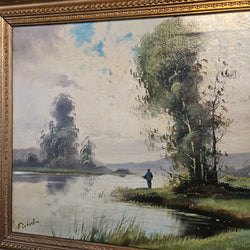 French Oil on Canvas Signed Painting | Antique & Vintage | Moonee Ponds Antiques | Australia Wide Delivery