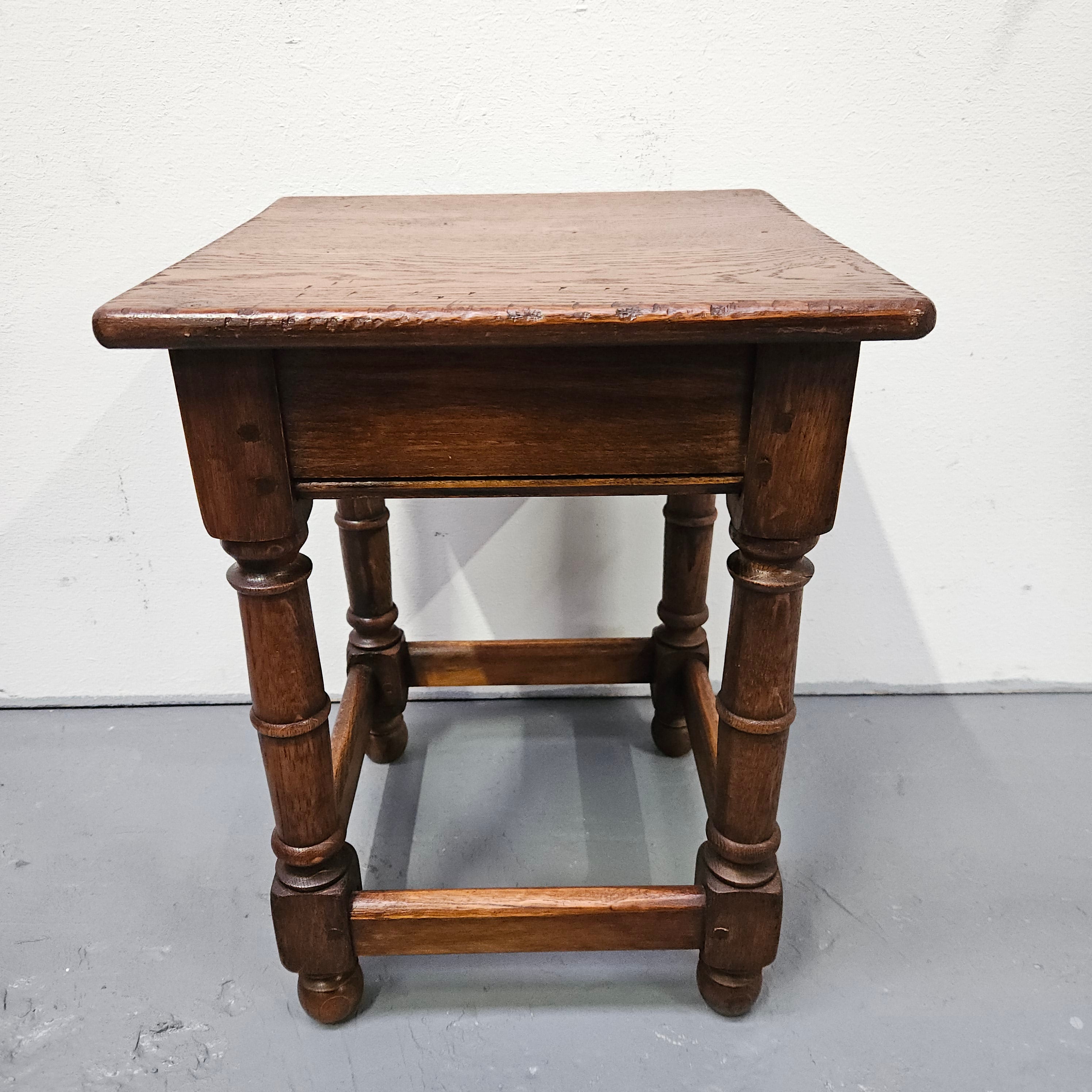 Farmhouse Style French Oak Side Table | Antique & Vintage | Moonee Ponds Antiques | Australia Wide Delivery