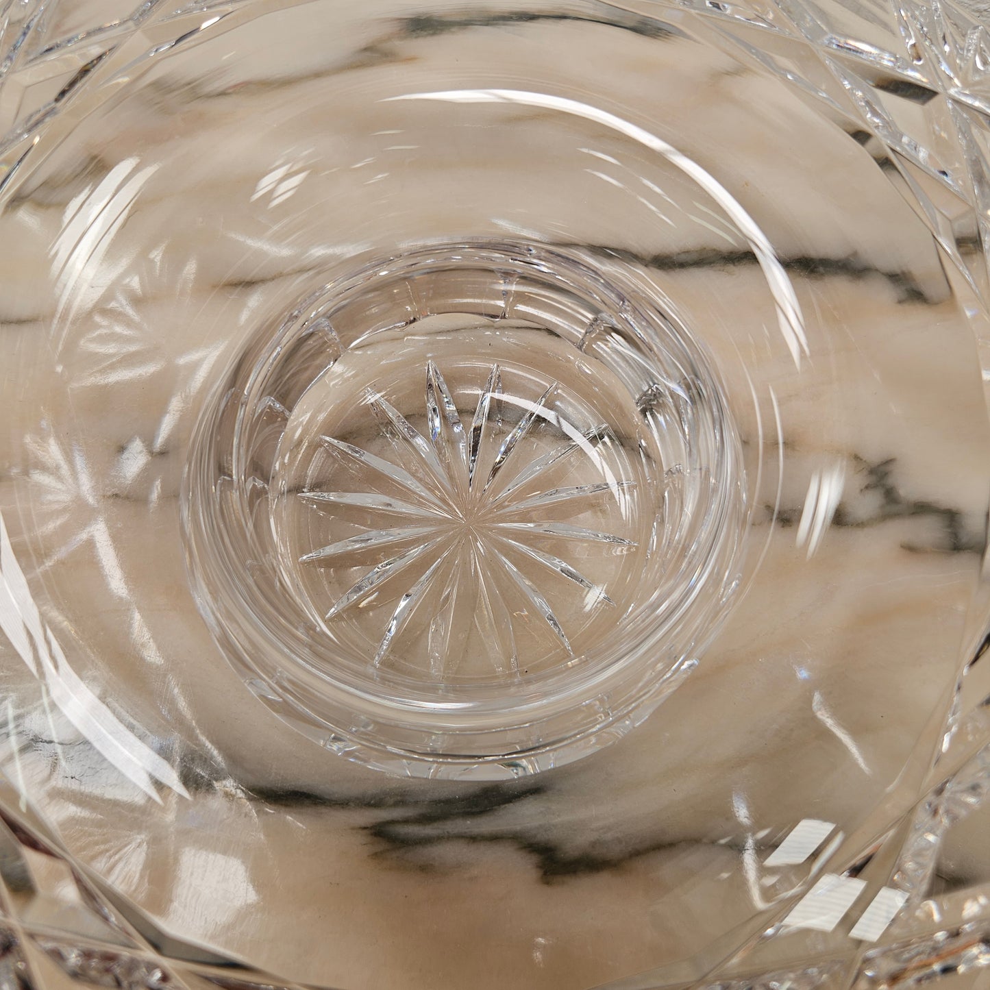 Vintage Hand Cut Crystal Posy Vase