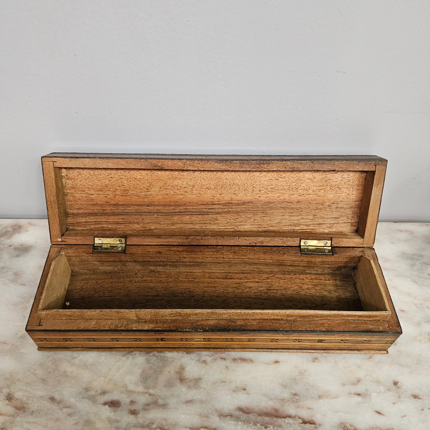 Vintage Syrian  Inlaid Trinket Box