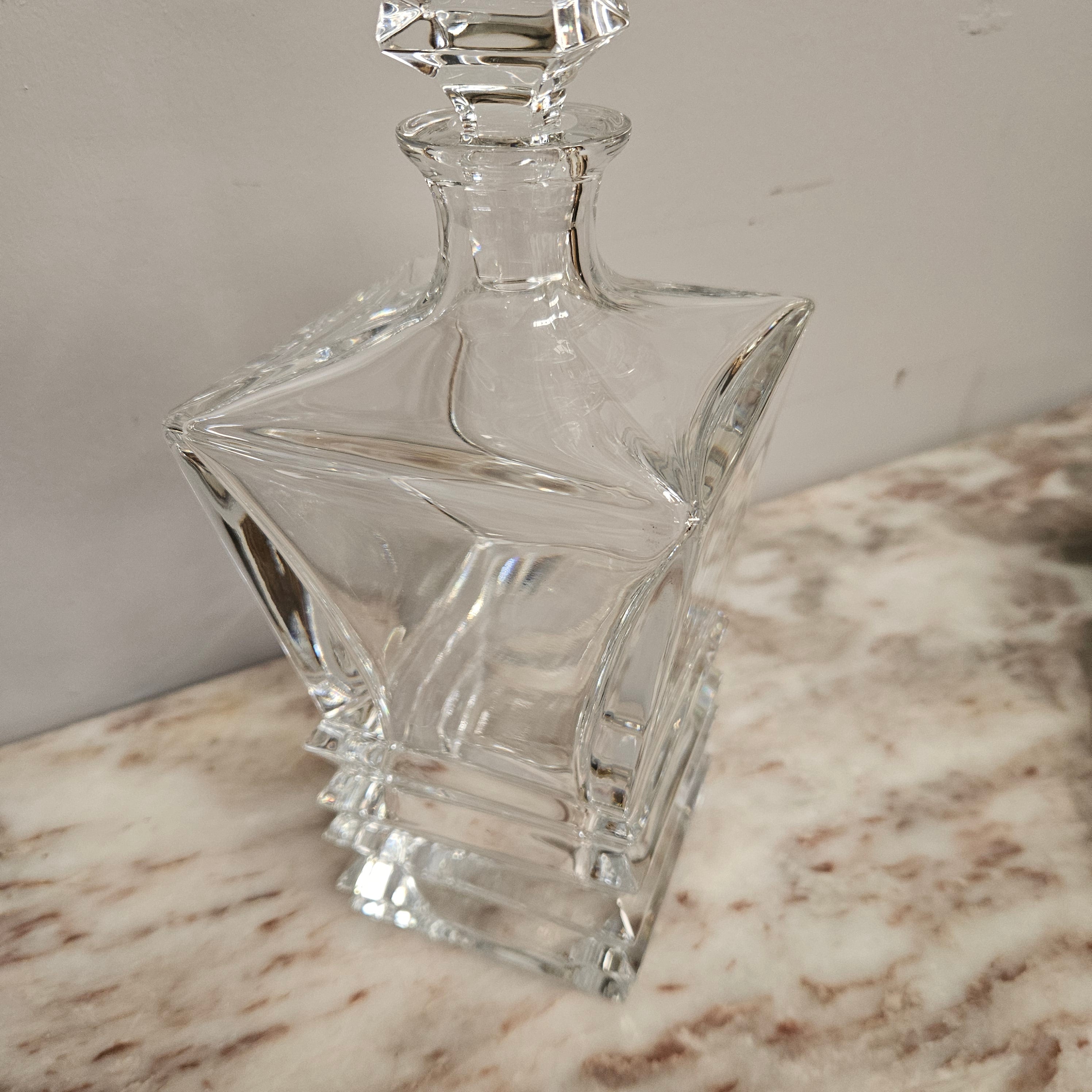 Vintage Royal Doulton Crystal Prism Decanter & Glasses | Antique & Vintage | Moonee Ponds Antiques | Australia Wide