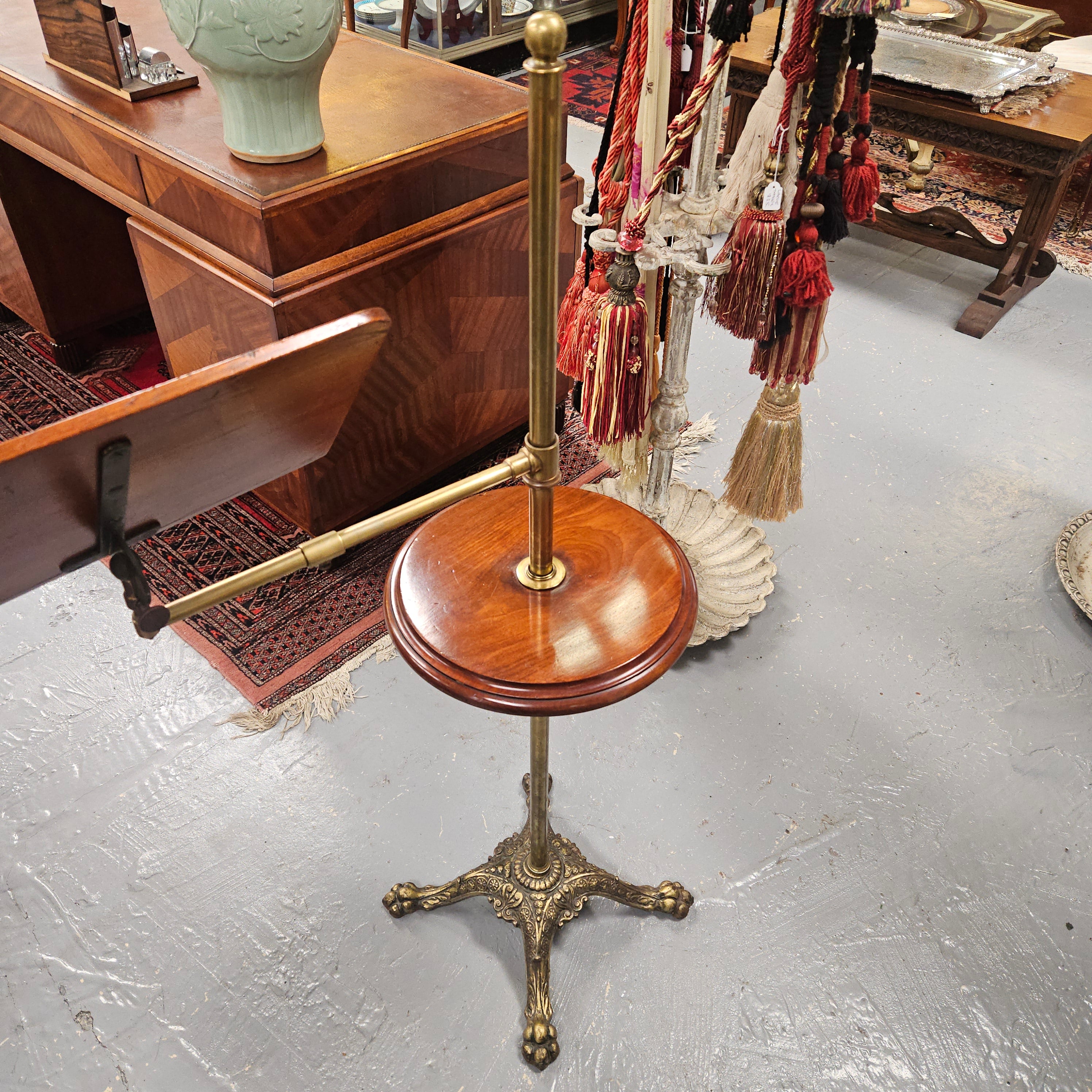 Victorian Adjustable Music Stand with Table | Antique & Vintage | Moonee Ponds Antiques | Australia Wide Delivery