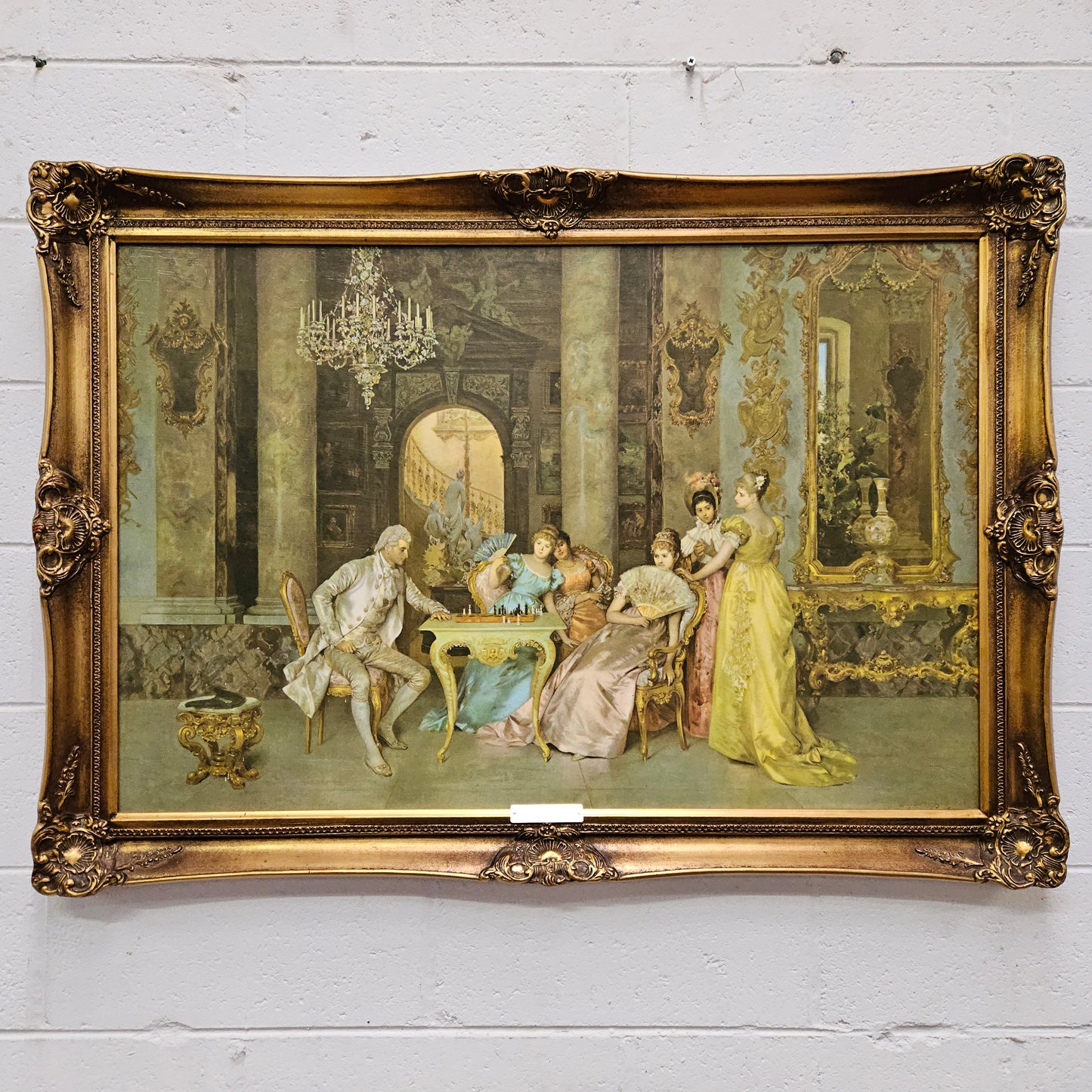 Court Scene Framed Lithograph Print