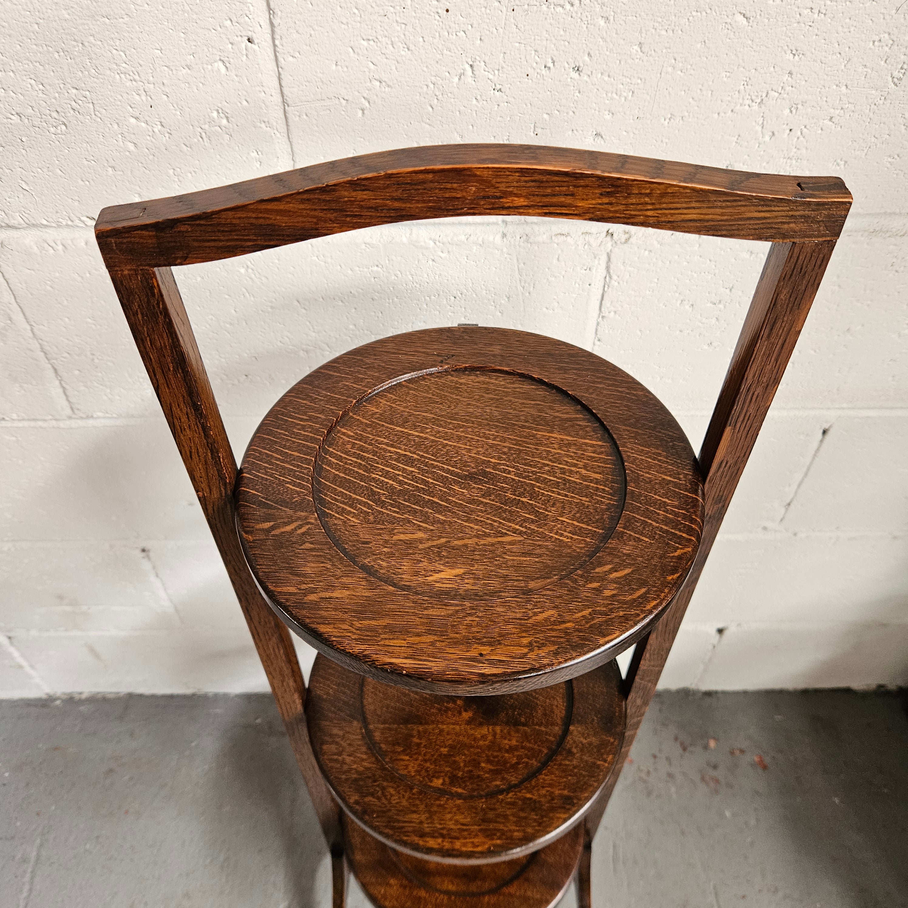 3 Tier Foldable Mahogany Cake Stand | Antique & Vintage | Moonee Ponds Antiques | Australia Wide Delivery