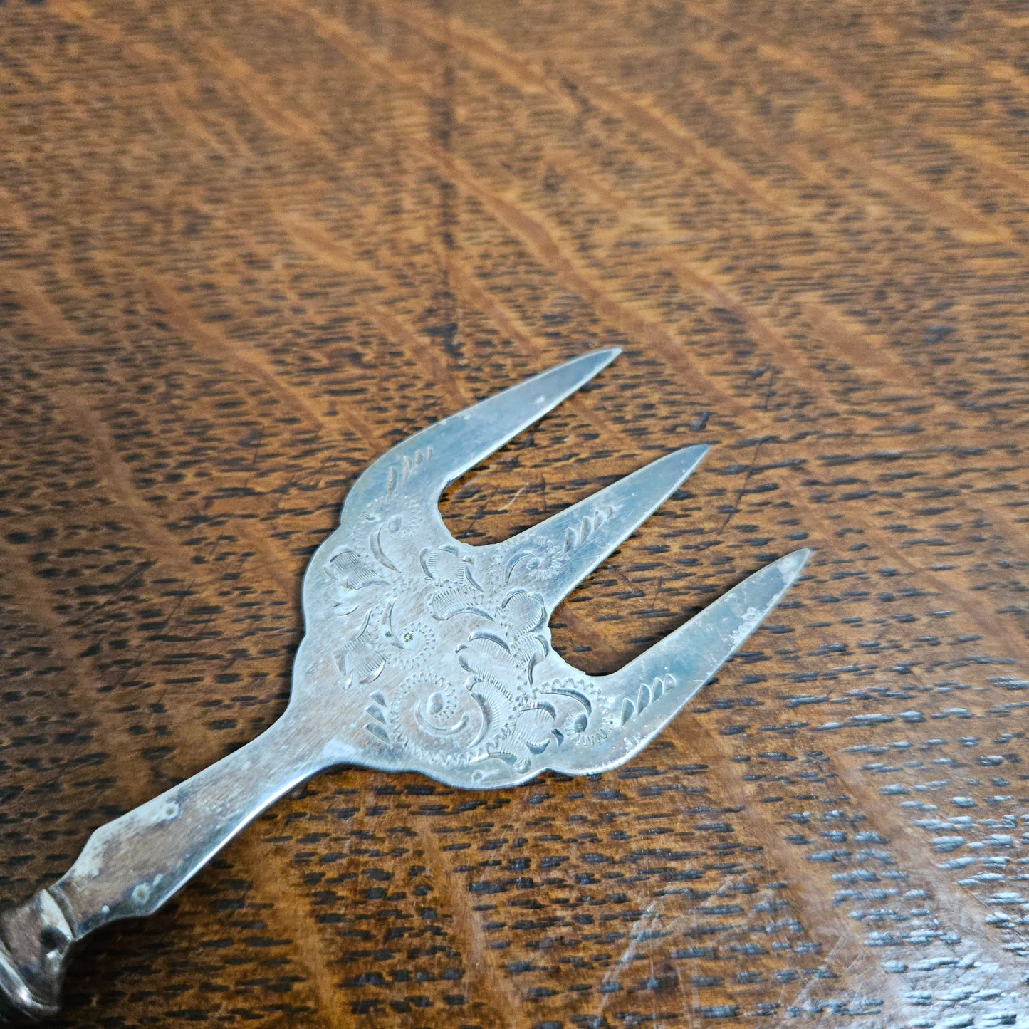 Antique Mother of Pearl & EPNS Silver Bread Fork