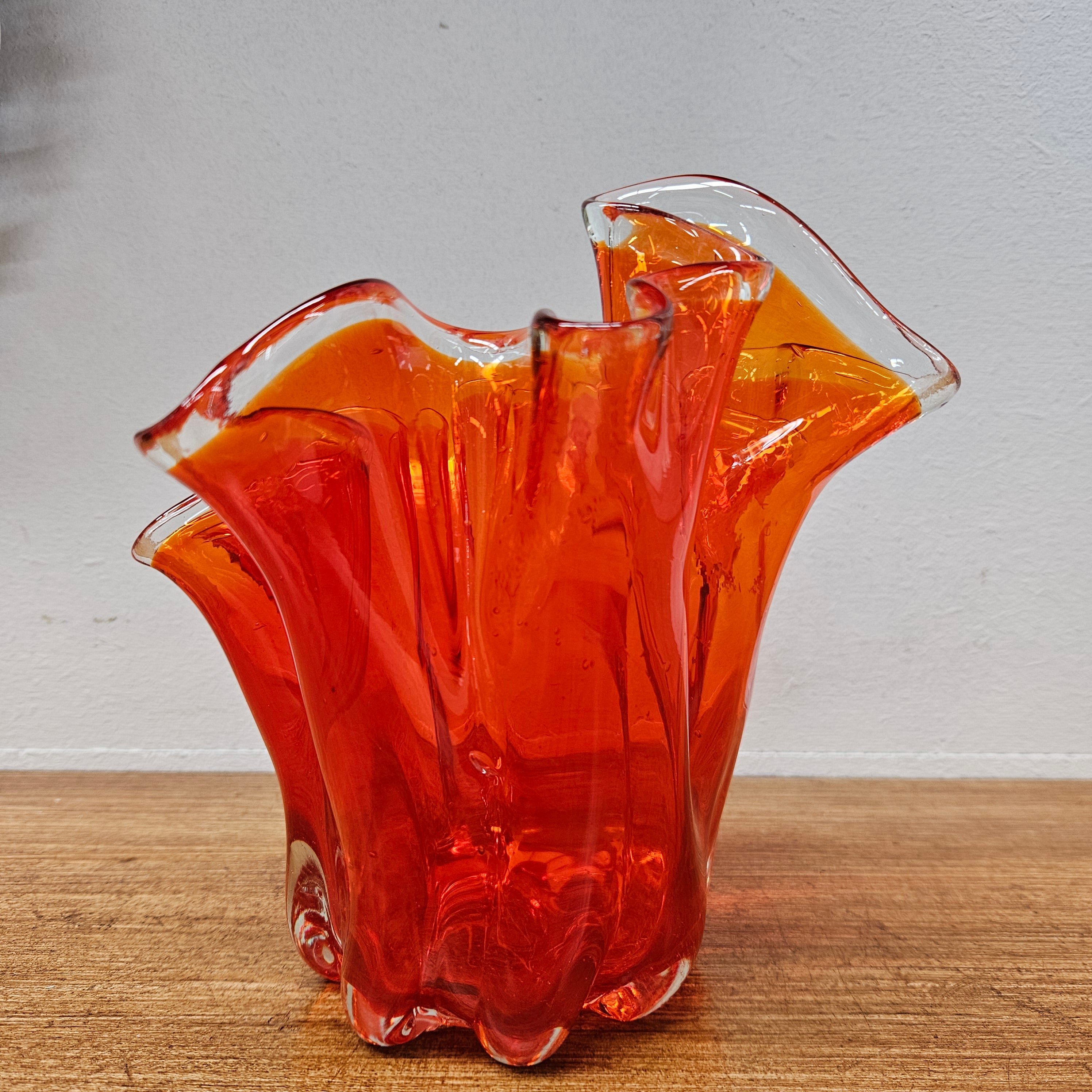 Mid Century Amberina Art Glass Vase | Antique & Vintage | Moonee Ponds Antiques | Australia Wide Delivery