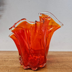 Mid Century Amberina Art Glass Vase | Antique & Vintage | Moonee Ponds Antiques | Australia Wide Delivery