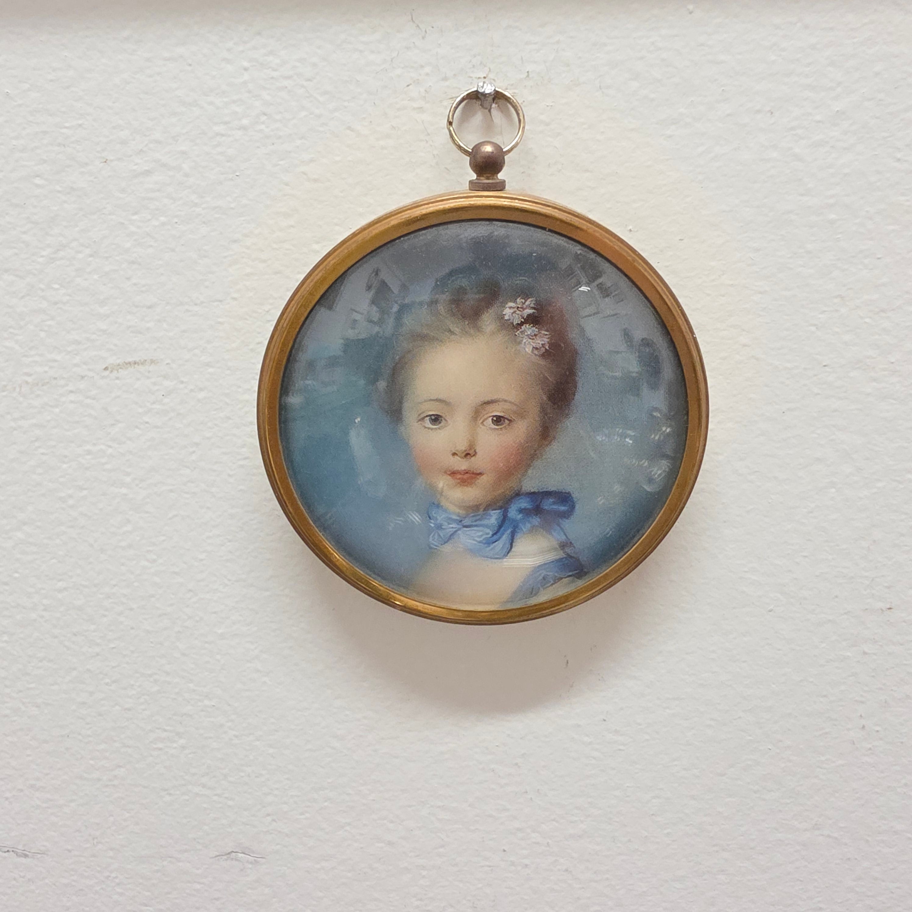 Vintage Gilt Framed Miniature Print With Convex Glass | Antique & Vintage | Moonee Ponds Antiques | Australia Wide Delivery