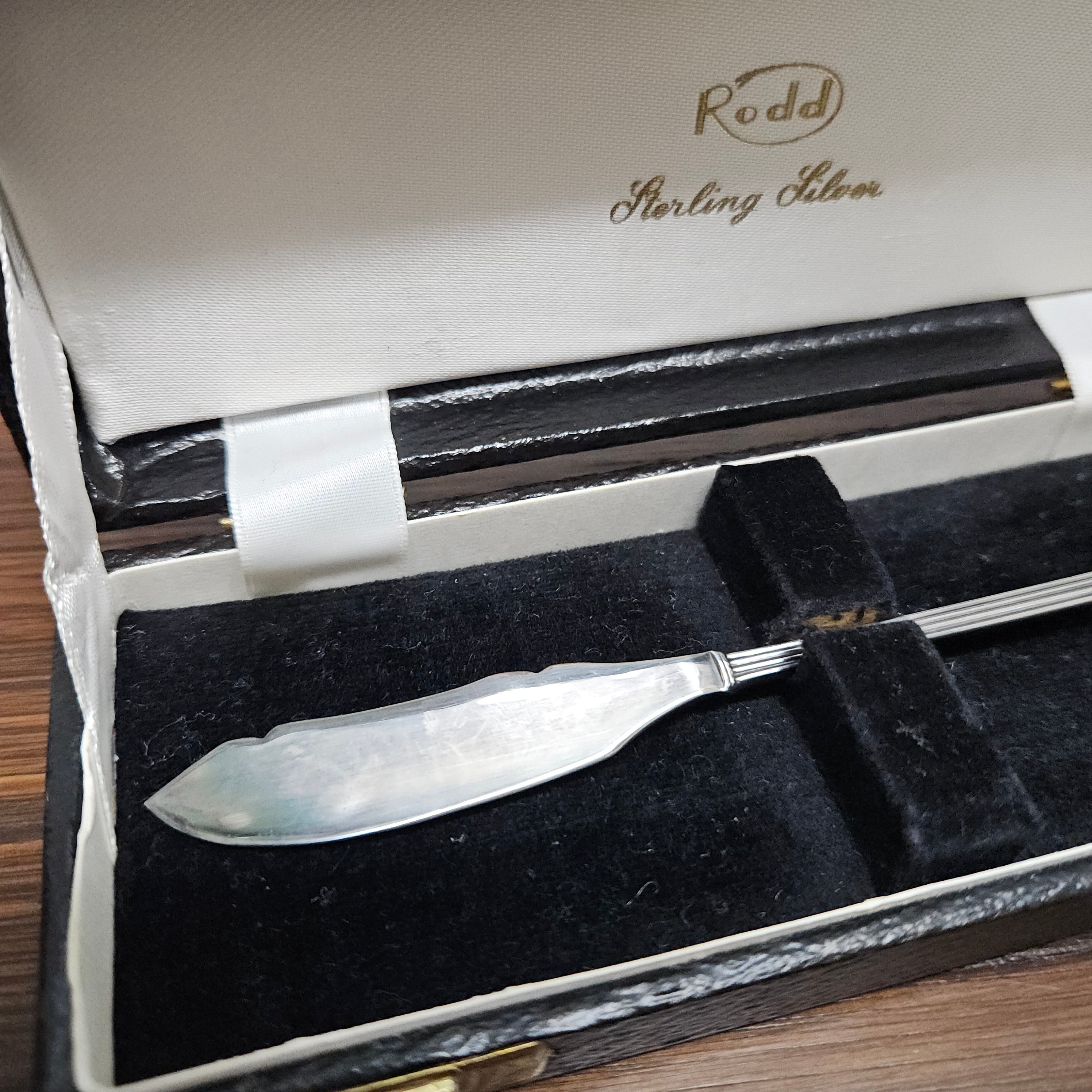 Rodd Mayfair Sterling Silver Butter Knife In Box | Antique & Vintage | Moonee Ponds Antiques | Australia Wide Delivery