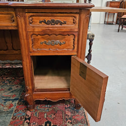 Stunning French Louis XV Style Leather Top Desk | Antique & Vintage | Moonee Ponds Antiques | Australia Wide Delivery