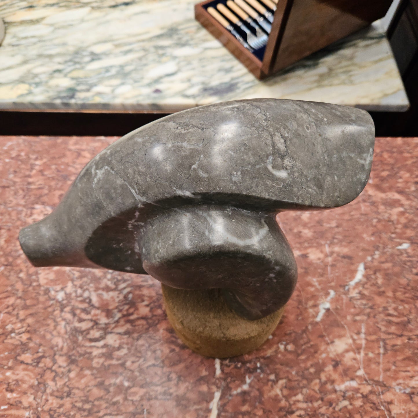 Mid Century Modern Stone Sculpture