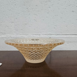 Lalique "Rayons" Gold Lustre Bowl