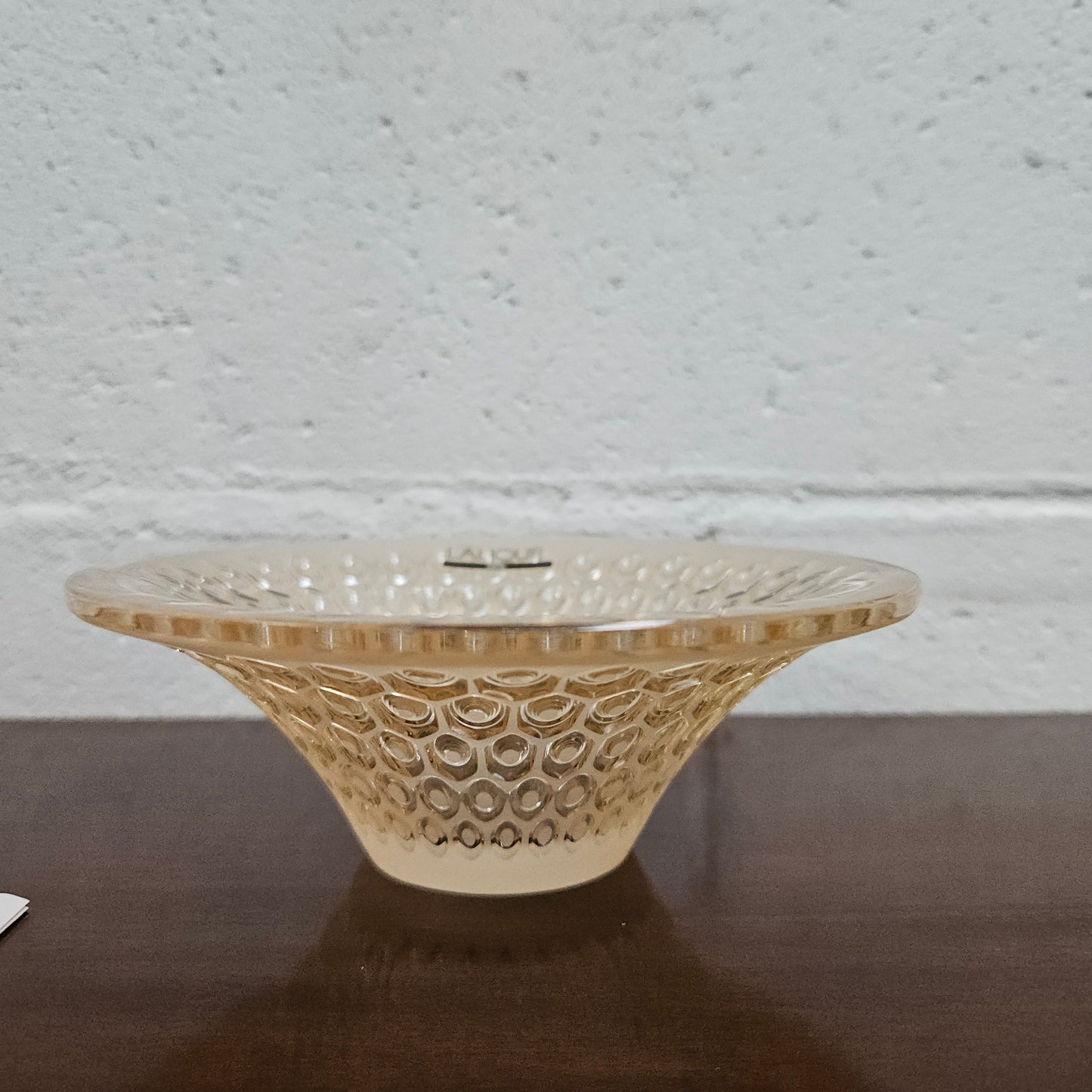 Lalique "Rayons" Gold Lustre Bowl