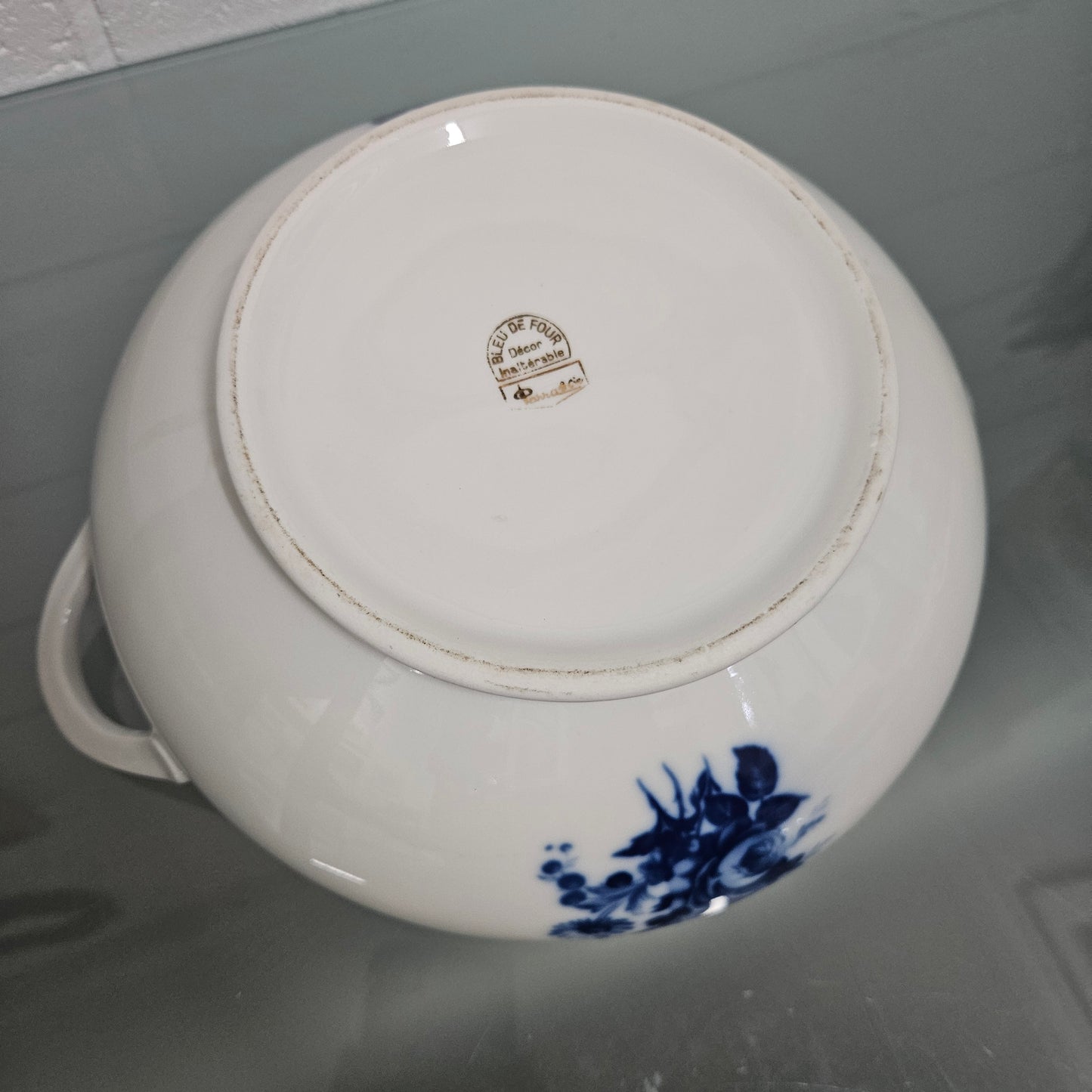 Vintage French Blue & White Tureen