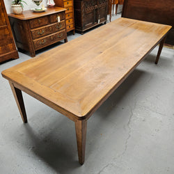 Early 2.8 Meter Tasmanin Huon Pine Farmhouse Dining Table | Antique & Vintage | Moonee Ponds Antiques | Australia Wide Delivery