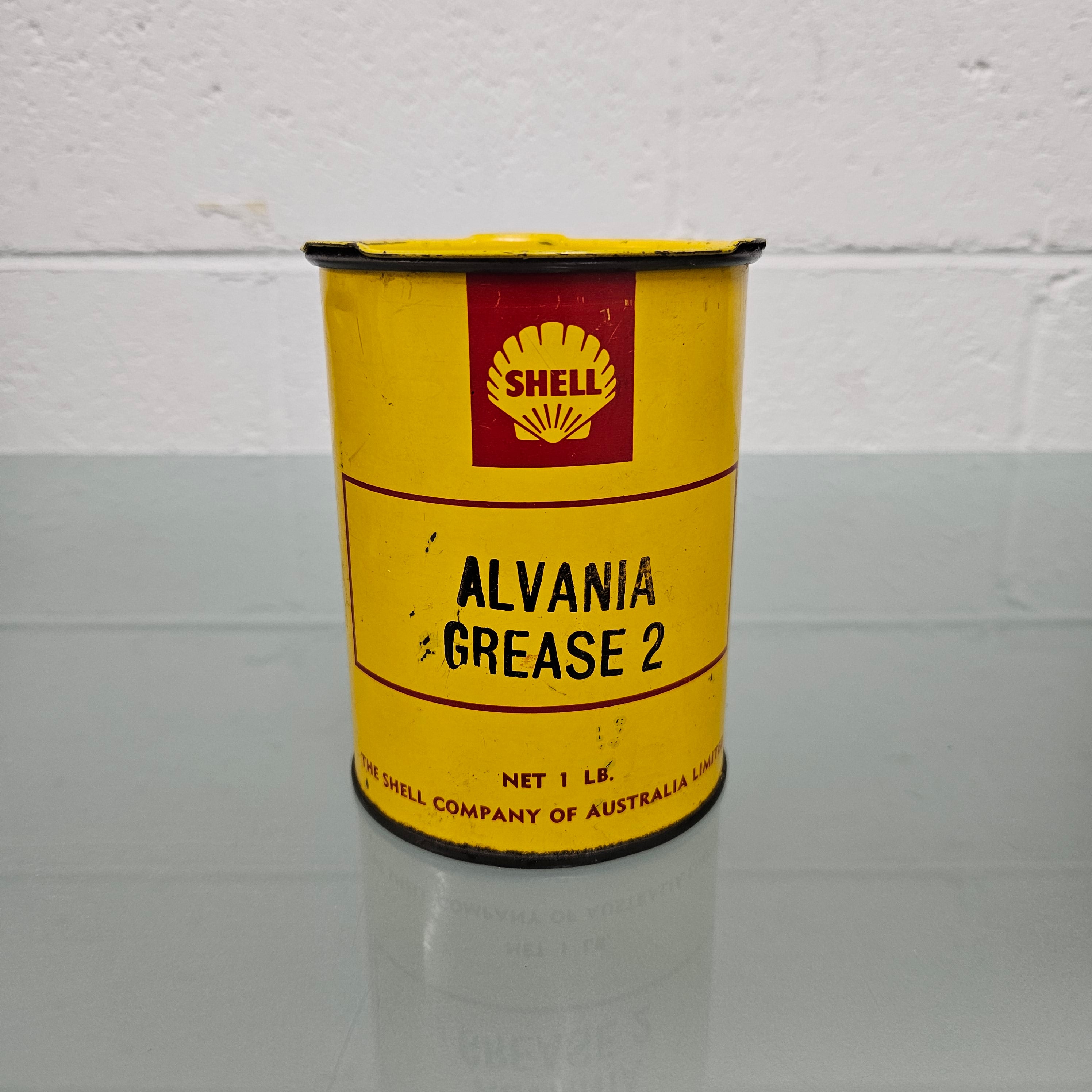 Vintage Rare Shell Alvania Grease 2 Tin | Antique & Vintage | Moonee Ponds Antiques | Australia Wide Delivery