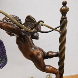 Decorative Antique Bronze Cherub Reading Lamp | Antique & Vintage | Moonee Ponds Antiques | Australia Wide Delivery