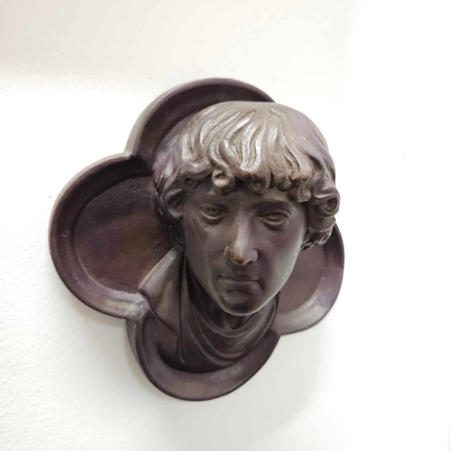 Antique Terracotta Wall Plaque Of Bust