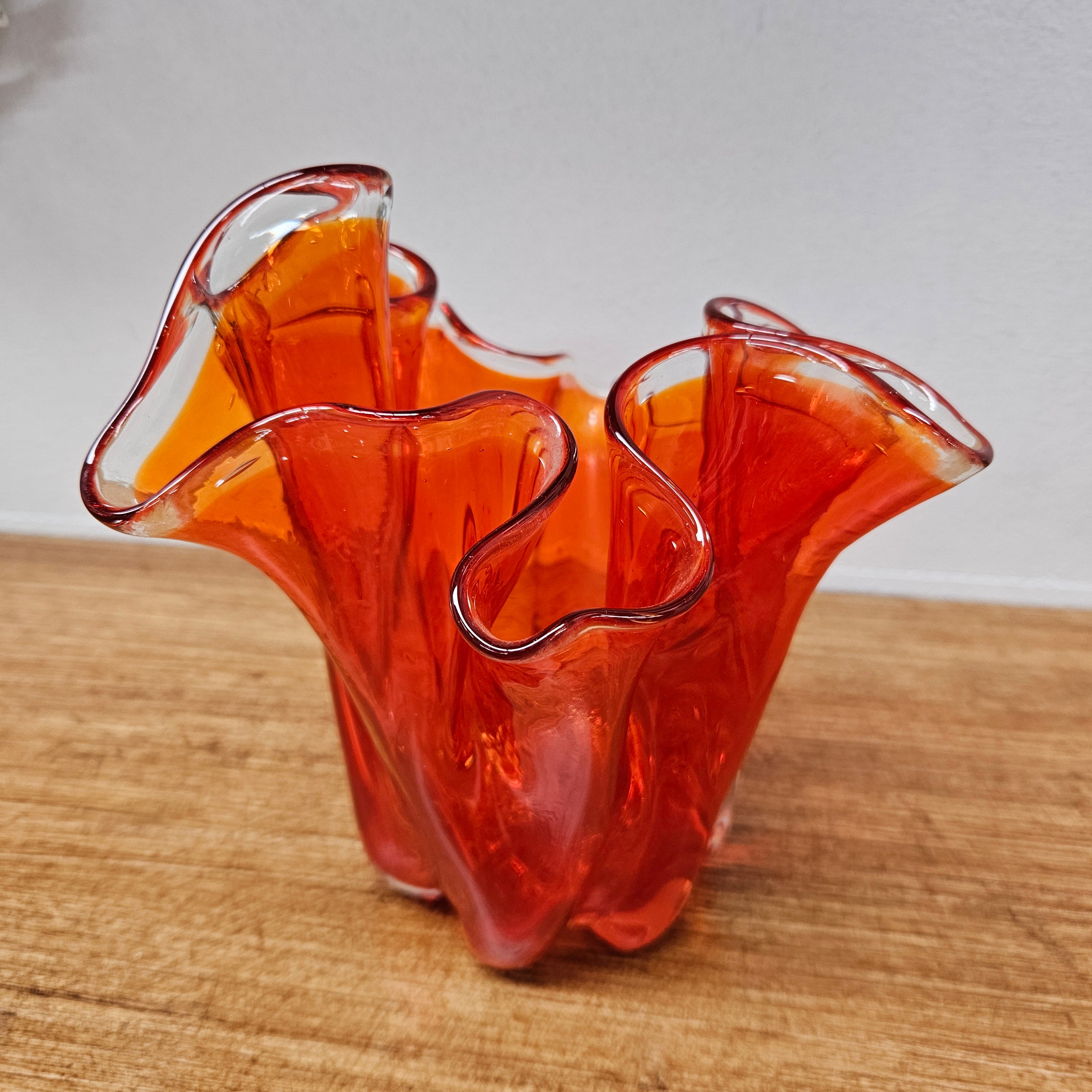 Mid Century Amberina Art Glass Vase | Antique & Vintage | Moonee Ponds Antiques | Australia Wide Delivery