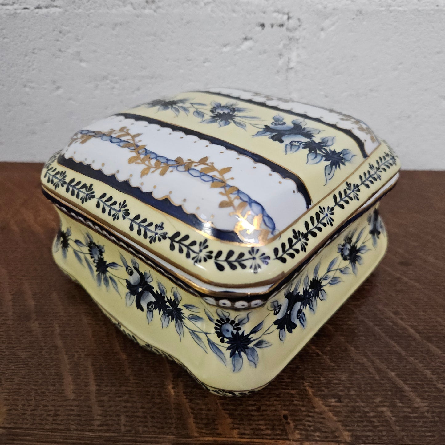 Decorative Porcelain Box & Lid