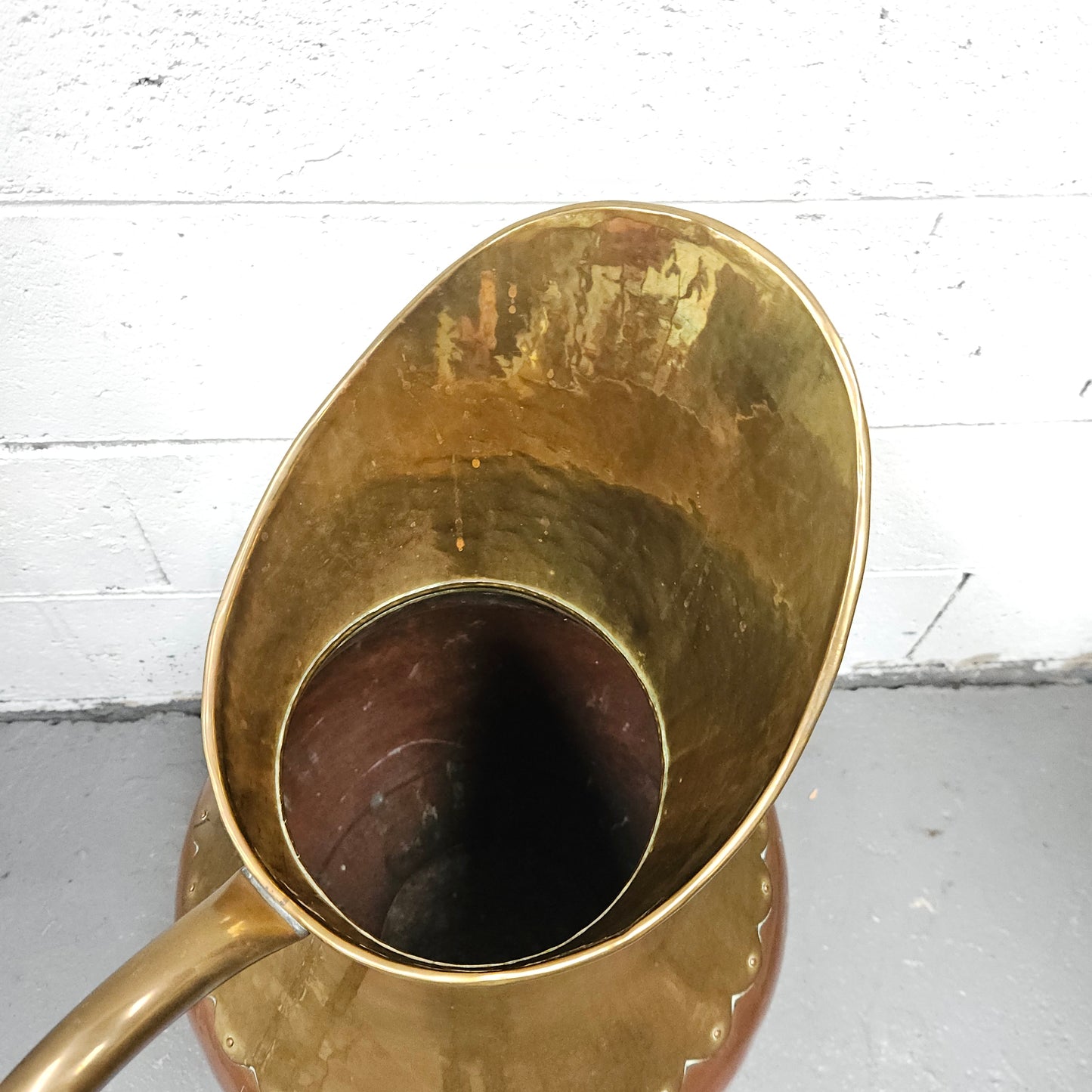 Copper and Brass French Jug