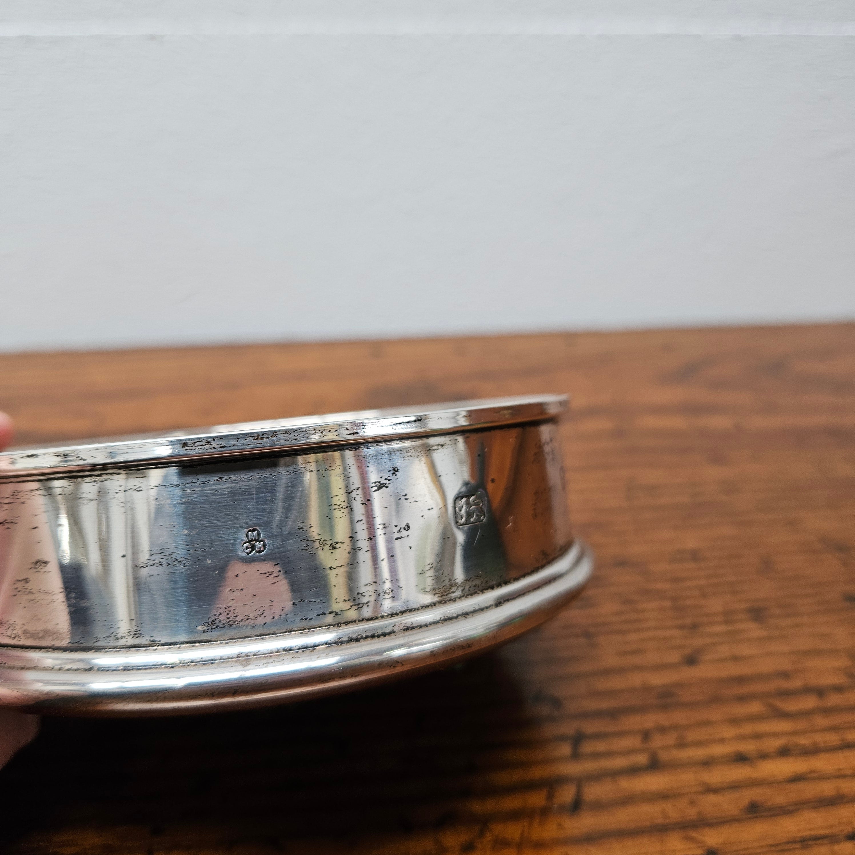 Vintage Hallmarked London Wine Coaster | Antique & Vintage | Moonee Ponds Antiques | Australia Wide Delivery