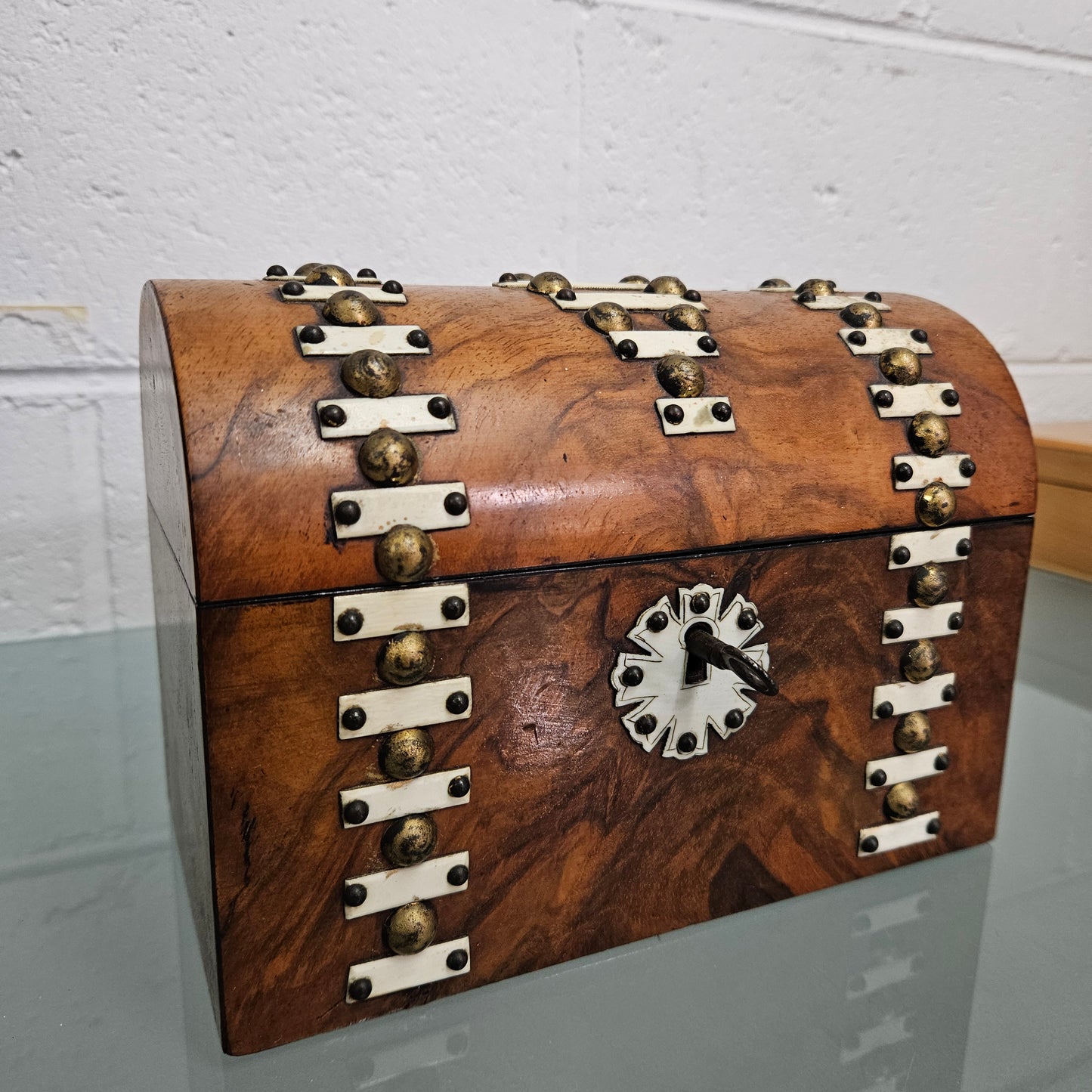 Victorian Walnut Stationary Box