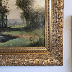 French Oil on Canvas Signed Painting | Antique & Vintage | Moonee Ponds Antiques | Australia Wide Delivery