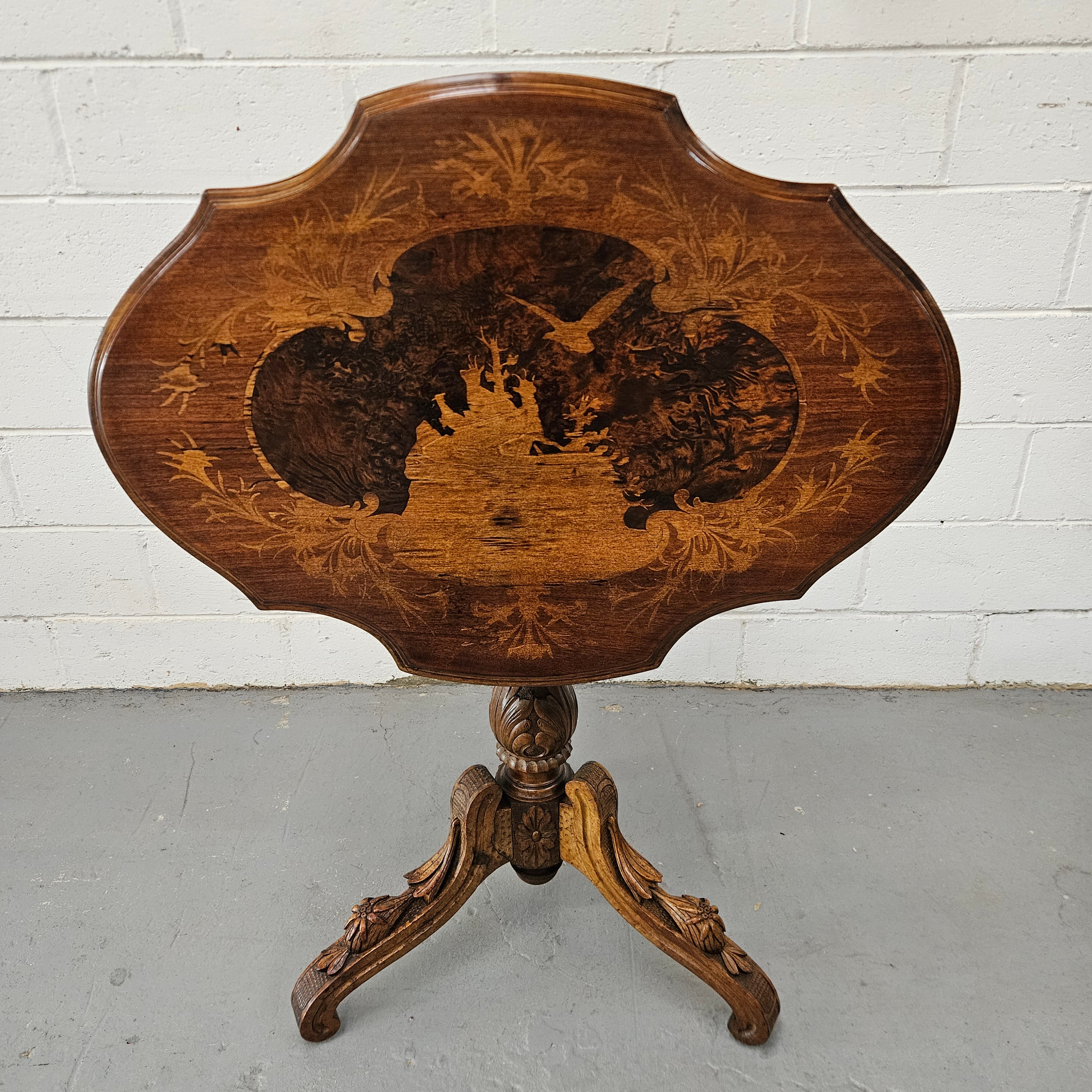 Antique Victorian Inlaid Tilt Top Occasional Table | Antique & Vintage | Moonee Ponds Antiques | Australia Wide