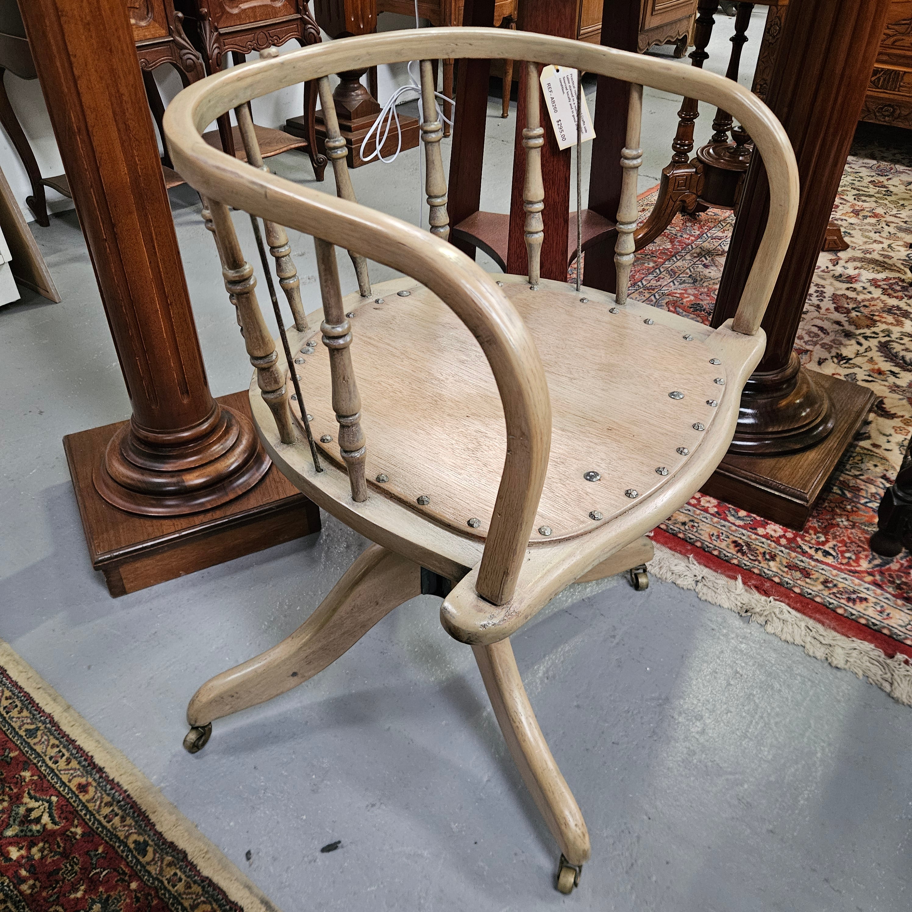 Vintage Captain's Desk Chair | Antique & Vintage | Moonee Ponds Antiques | Australia Wide