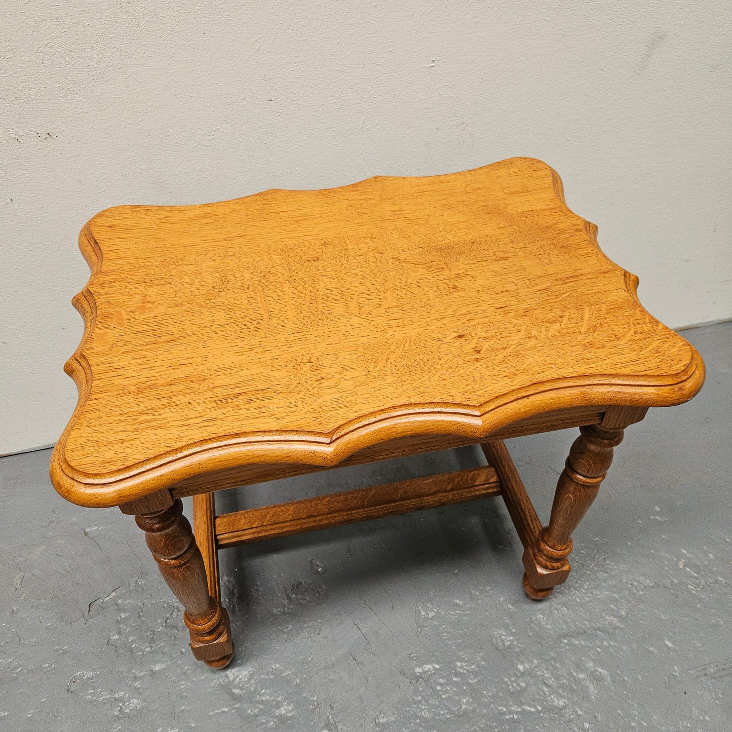 French Provincial Oak Small Side Table