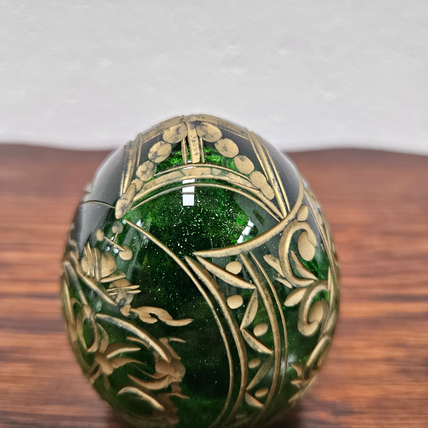 Vintage Faberge Imperial Glass Egg