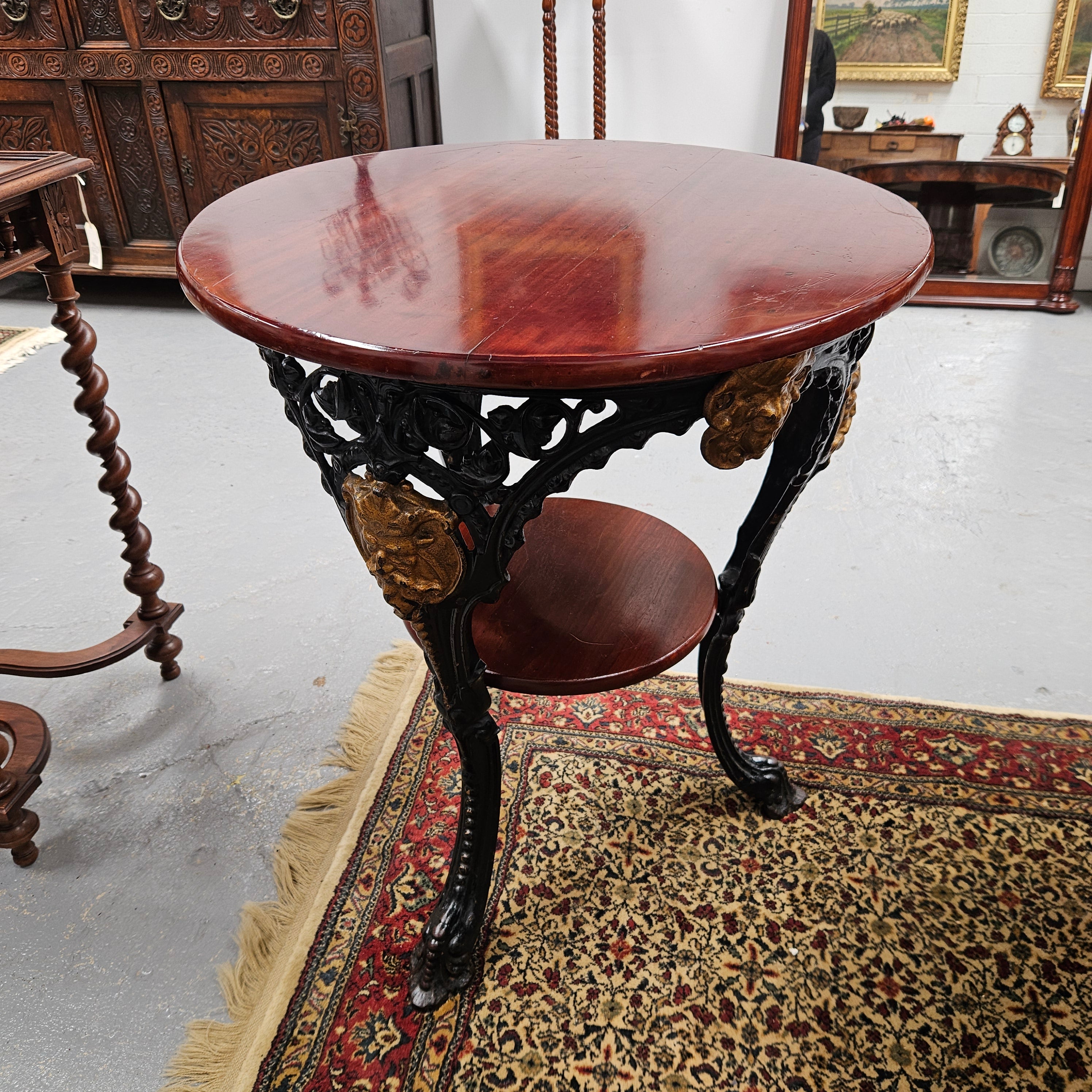 Antique Cast Iron Pub Table | Antique & Vintage | Moonee Ponds Antiques | Australia Wide Delivery
