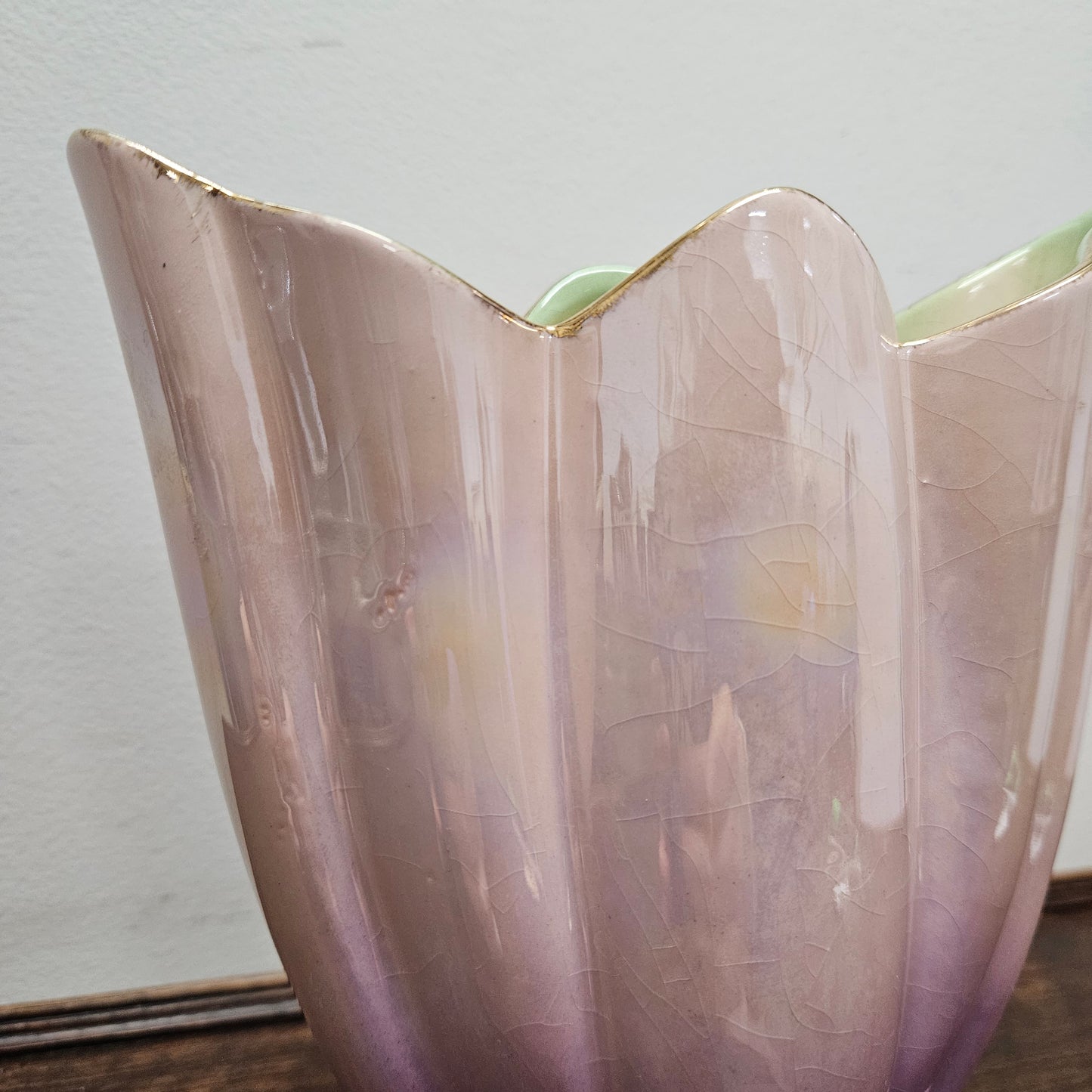 Mid Century Lustre Vase