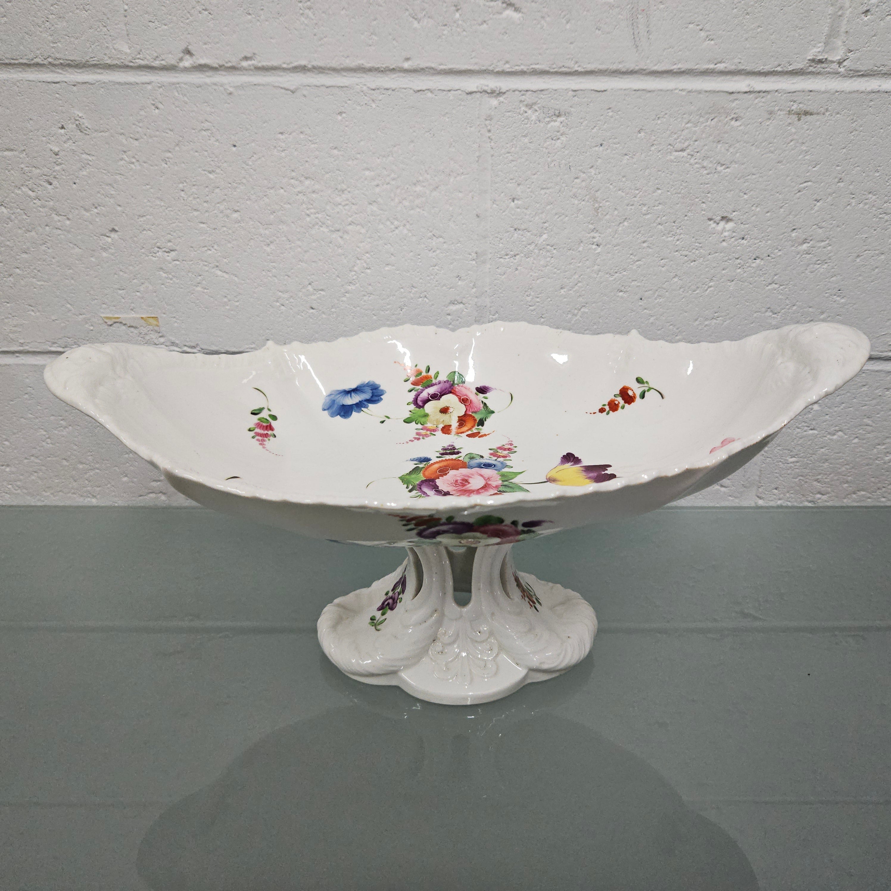 Rare Antique Hand Painted Coalport Comport Circa 1830's | Antique & Vintage | Moonee Ponds Antiques | Australia Wide Delivery