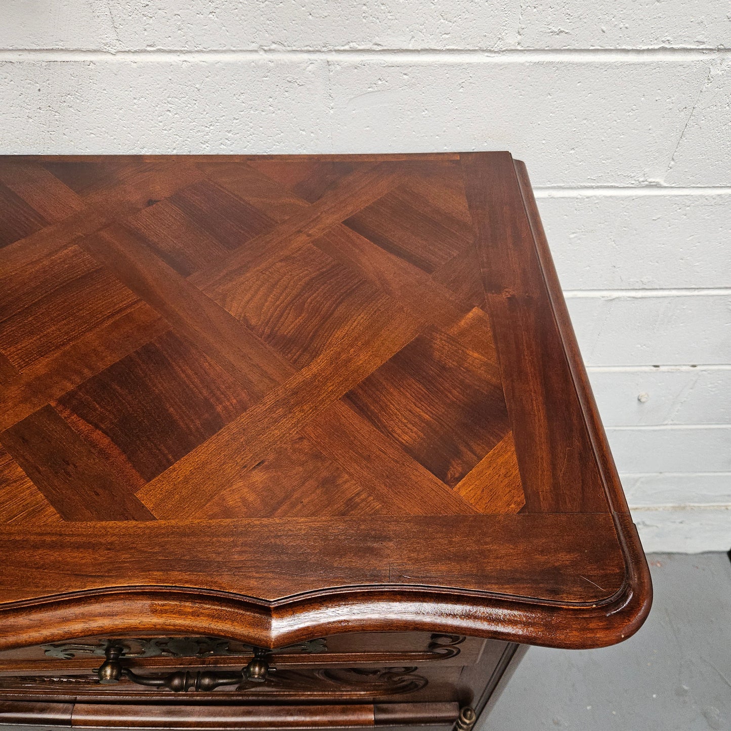 Louis XV Style Walnut Sideboard With Three Drawers & Three Doors