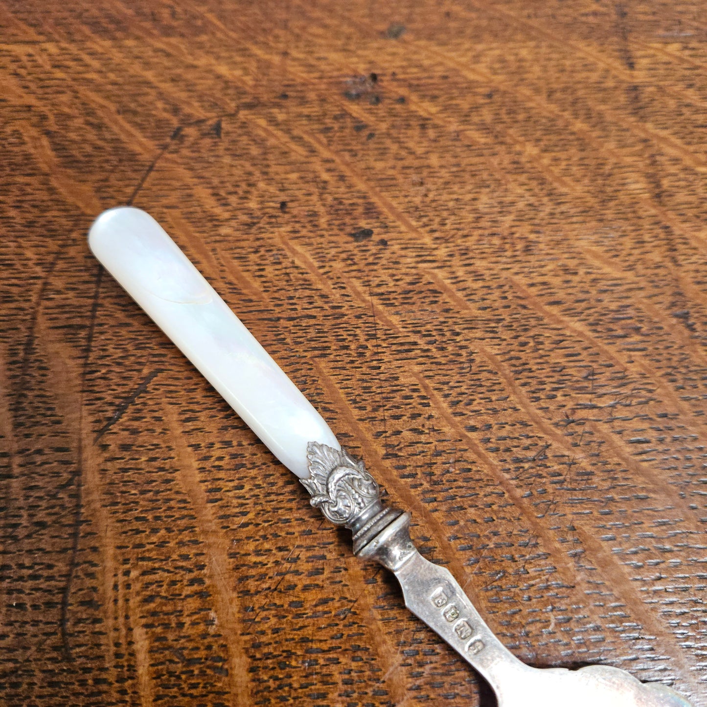 Antique Mother of Pearl & EPNS Silver Bread Fork