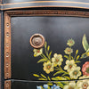 French Style Ebonised Hand Painted Chest of Drawers | Antique & Vintage | Moonee Ponds Antiques | Australia Wide Delivery