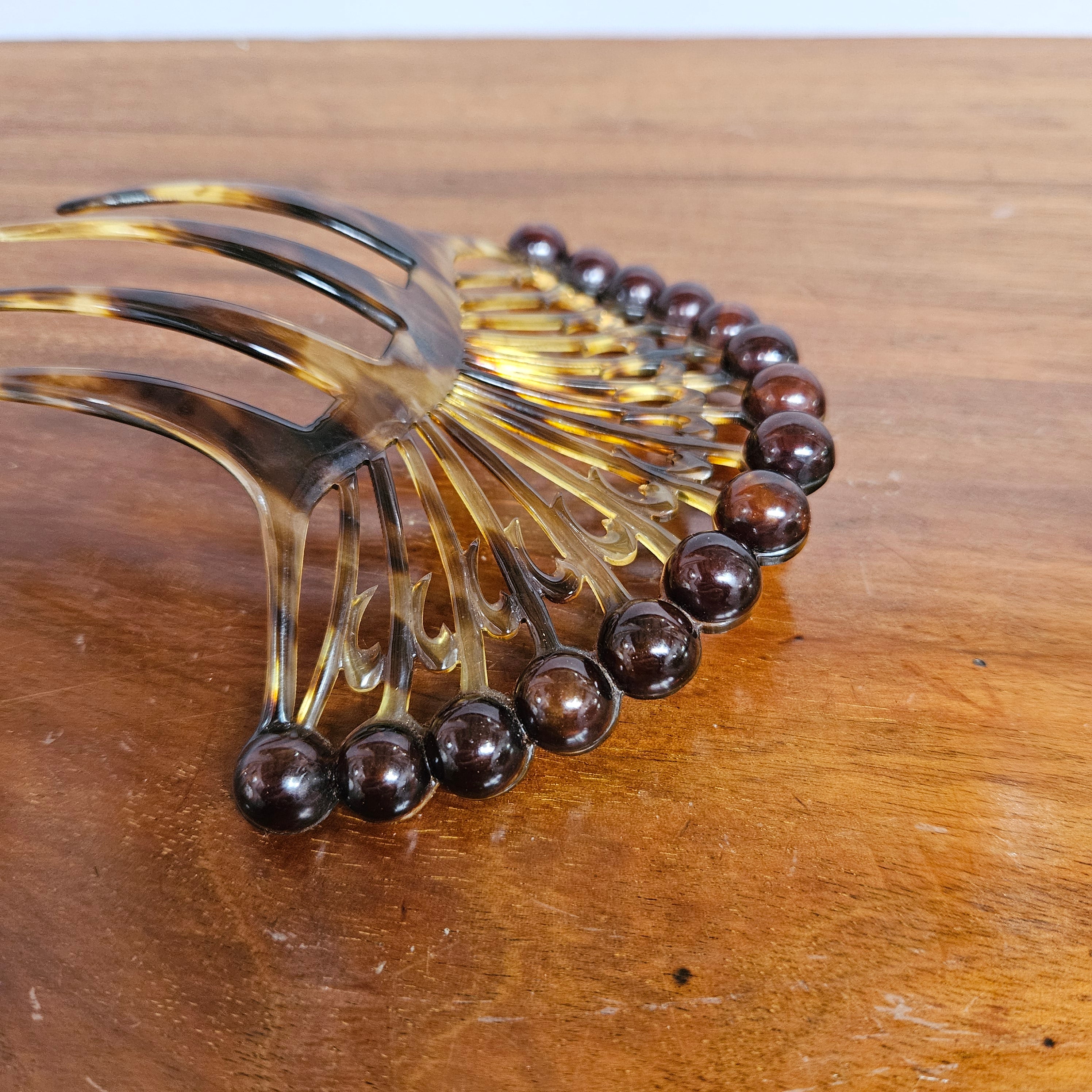 Lovely Faux Tortoiseshell Celluloid Hair Comb | Antique & Vintage | Moonee Ponds Antiques | Australia Wide Delivery