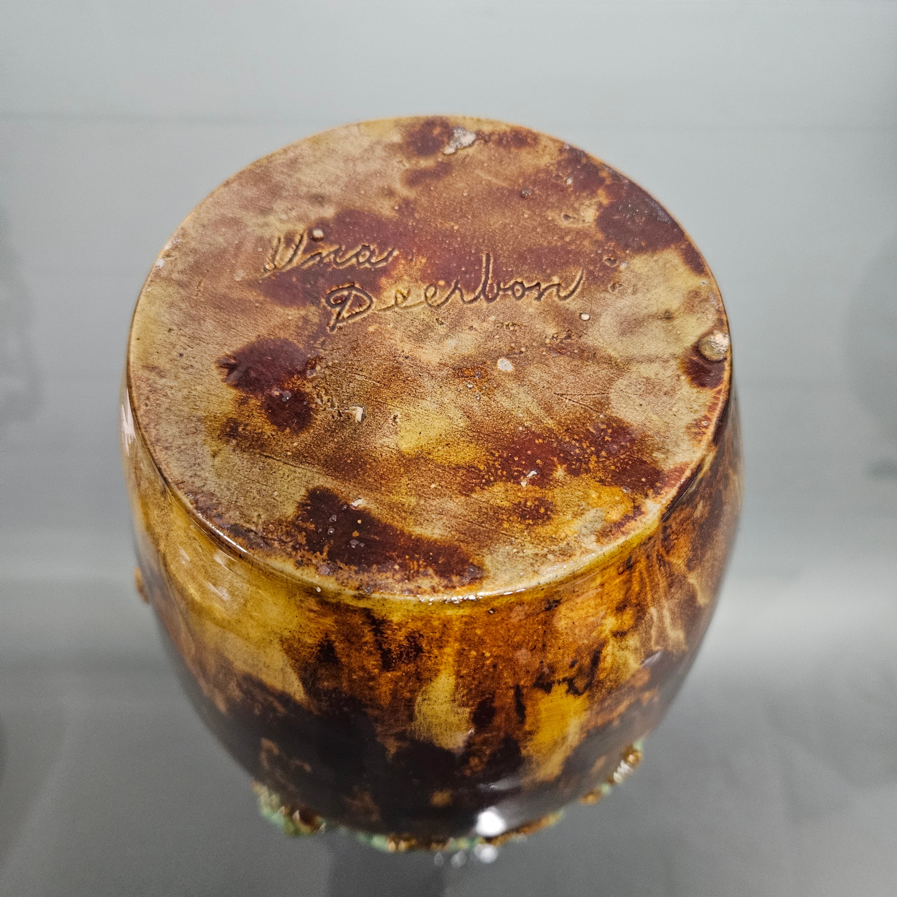 Large signed "Una Deerbon" Australian Pottery Vase | Antique & Vintage | Moonee Ponds Antiques | Australia Wide Delivery