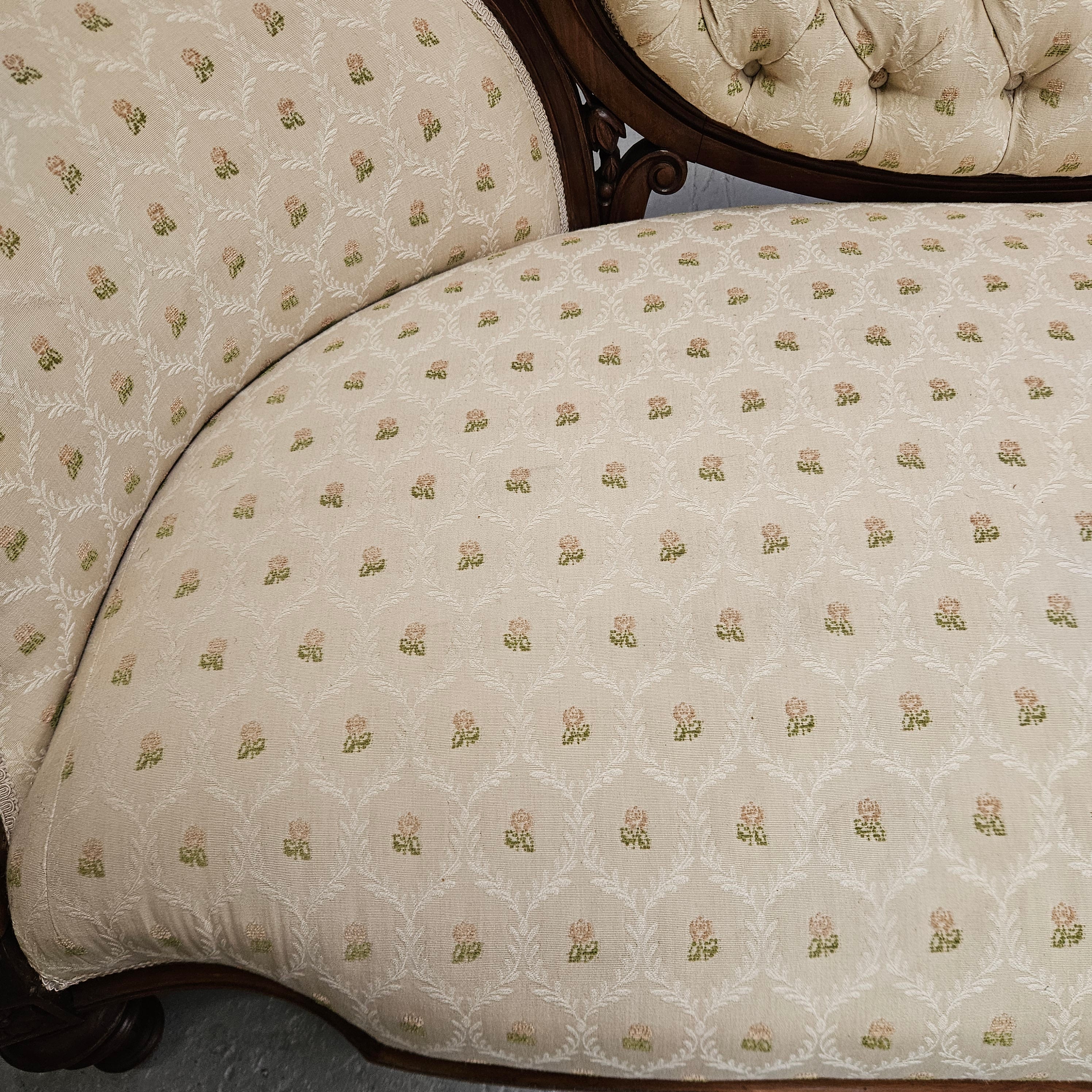 Victorian Walnut Double Ended Chaise Lounge | Antique & Vintage | Moonee Ponds Antiques | Australia Wide Delivery
