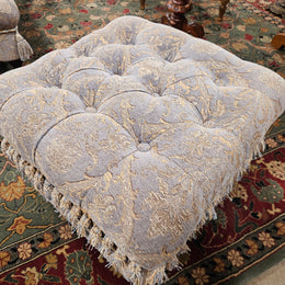 Vintage Square Storage Upholstered Ottoman