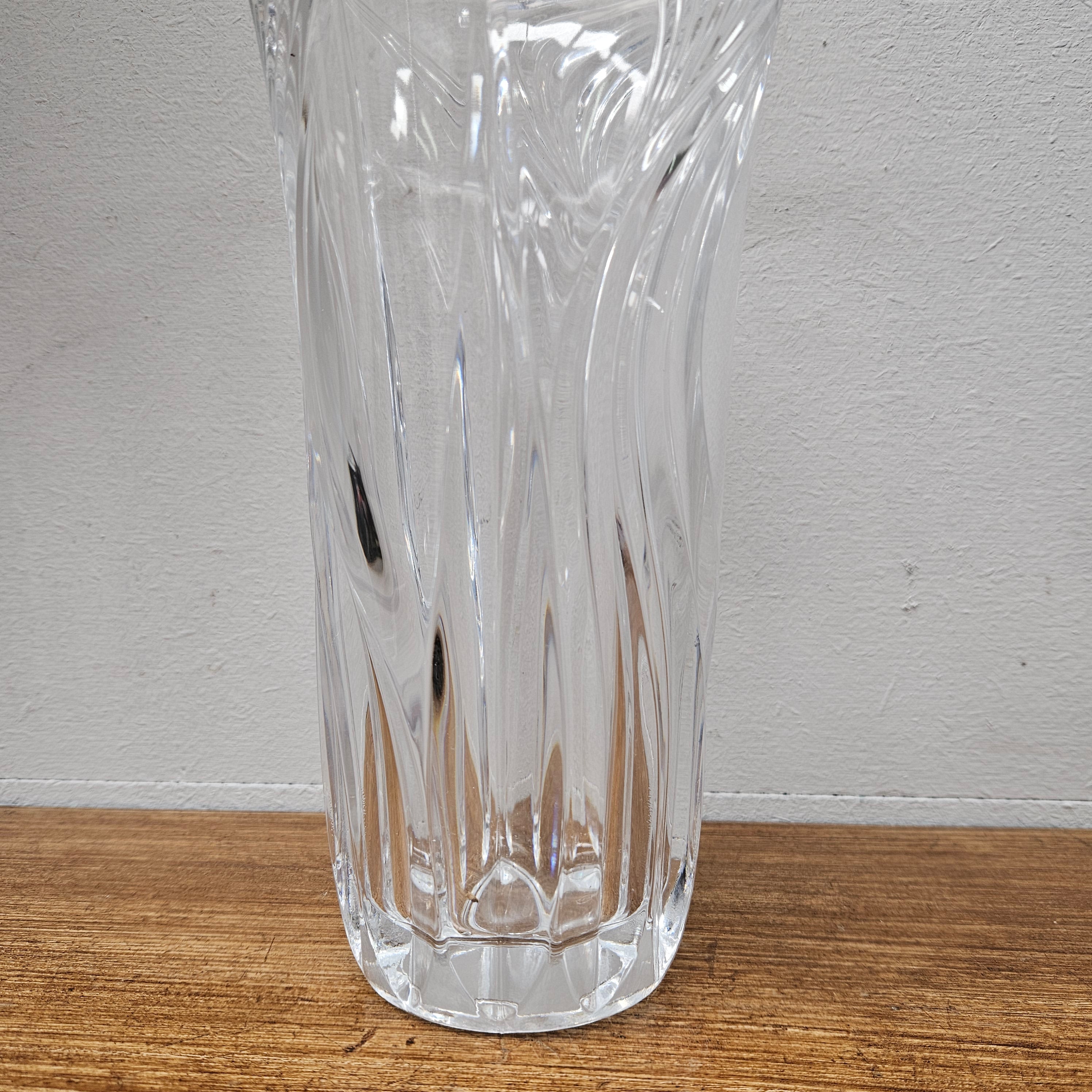Vintage Swirl Design Crystal Vase | Antique & Vintage | Moonee Ponds Antiques | Australia Wide Delivery